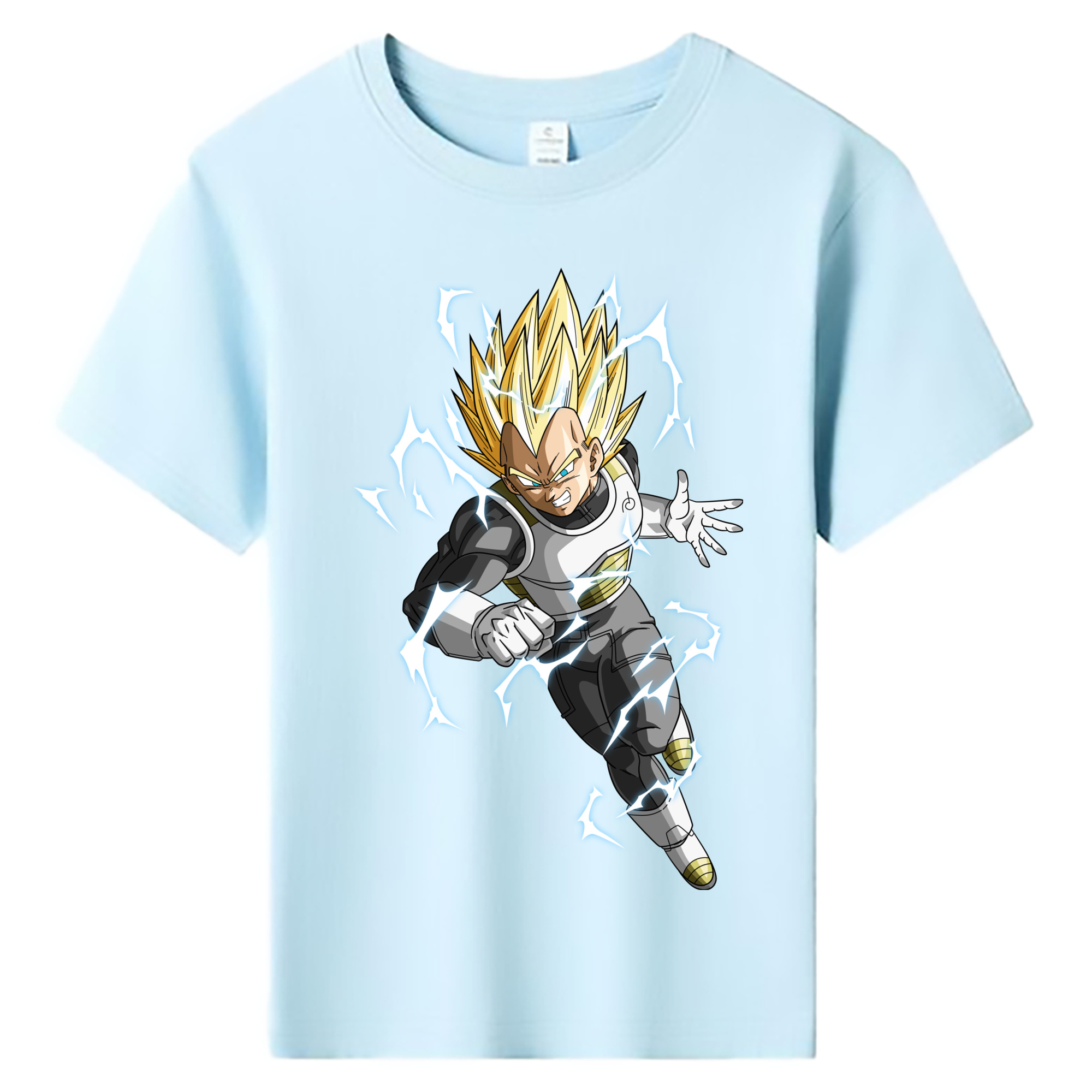 （画像用） ドラゴンボール ベジータ四世（Bejīta Yonsei）DRAGON BALL Vegeta IV 綿100％キッズTシャツ（フロントプリント）